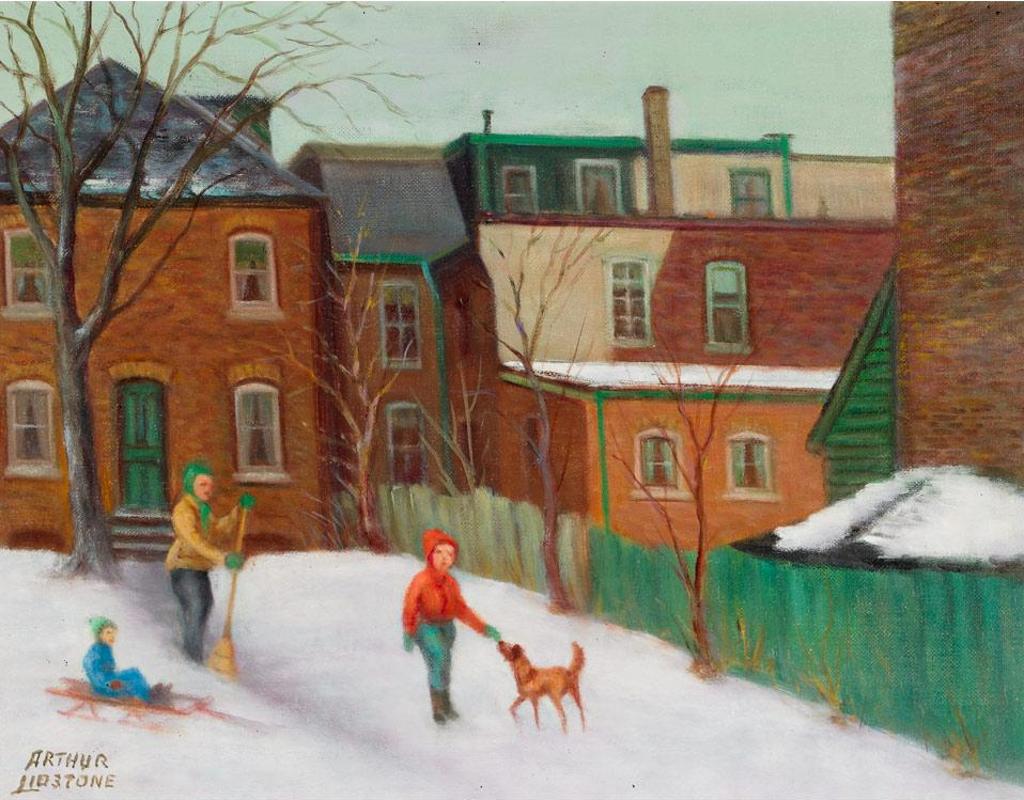 Arthur Lidstone (1903-1971) - Backyards, View From Granby Street, 1969