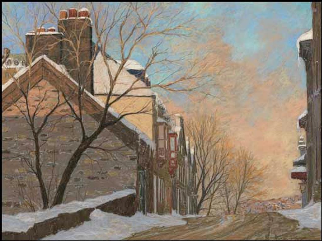 Horace Champagne (1937) - Golden Branches on rue Ste-Geneviève, Quebec City