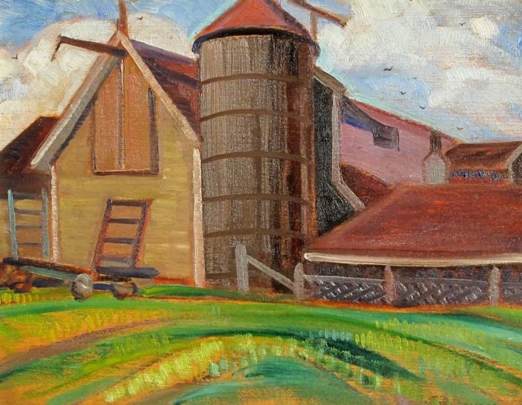 Anne (Annie) Douglas Savage (1896-1971) - FARM SCENE; ca 1930