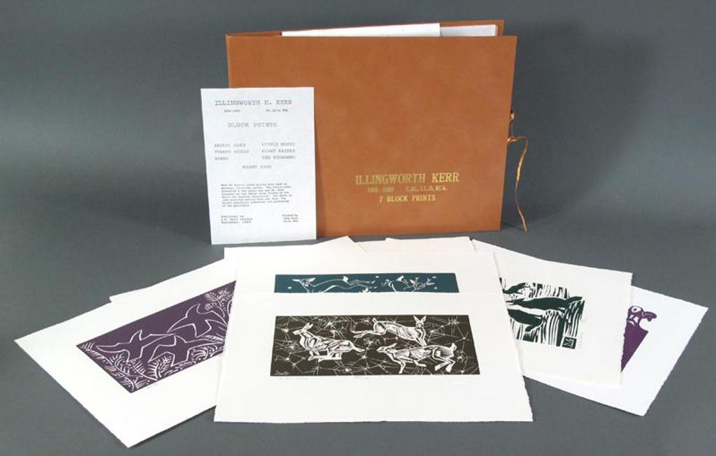 Illingworth Holey (Buck) Kerr (1905-1989) - 7 BLOCK PRINTS (folio);1989