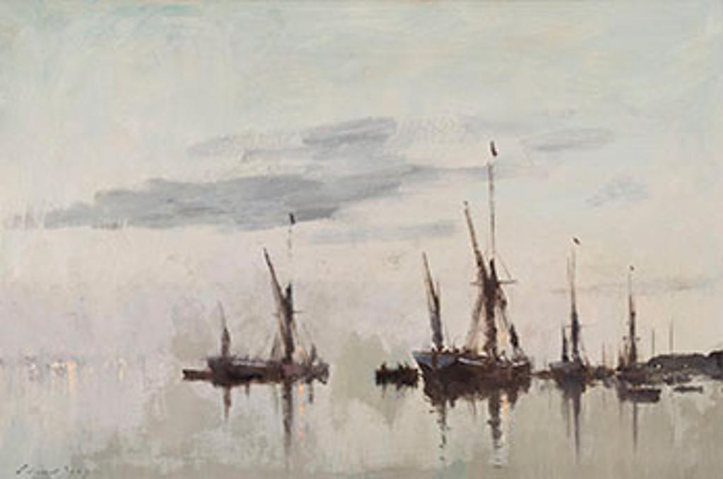 Edward Brian Seago (1910-1974) - Dusk on the Orwell