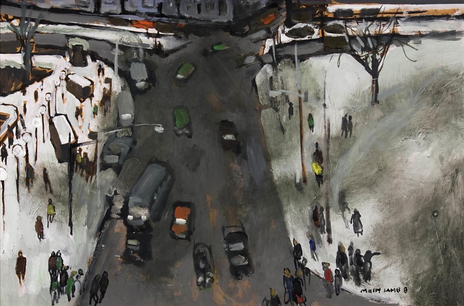 Molly Joan Lamb Bobak (1922-2014) - Intersection (Ottawa); Ca 1973