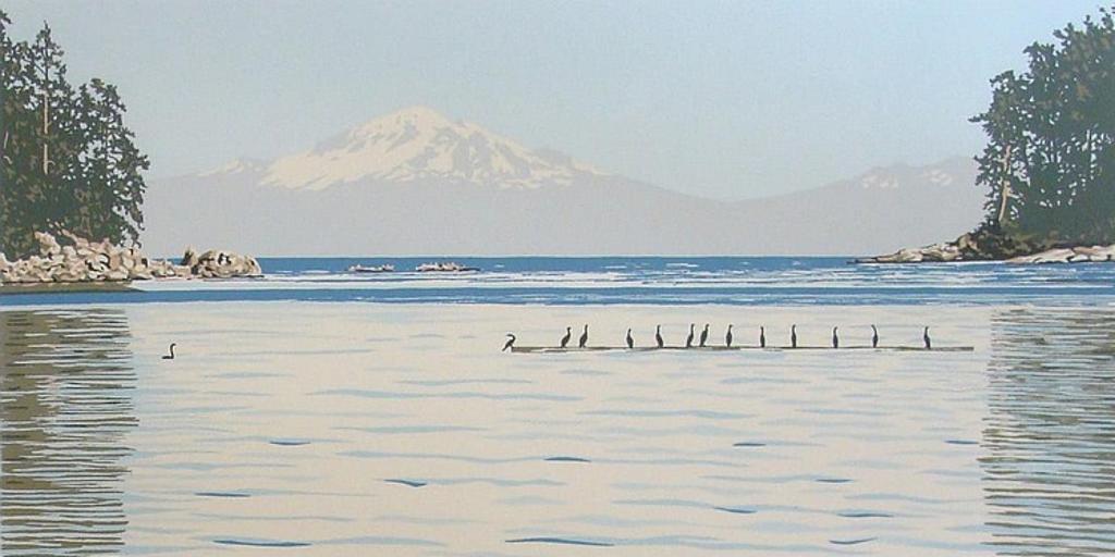 Jeanne Duffy - UNTITLED-CORMORANTS ON A LOG