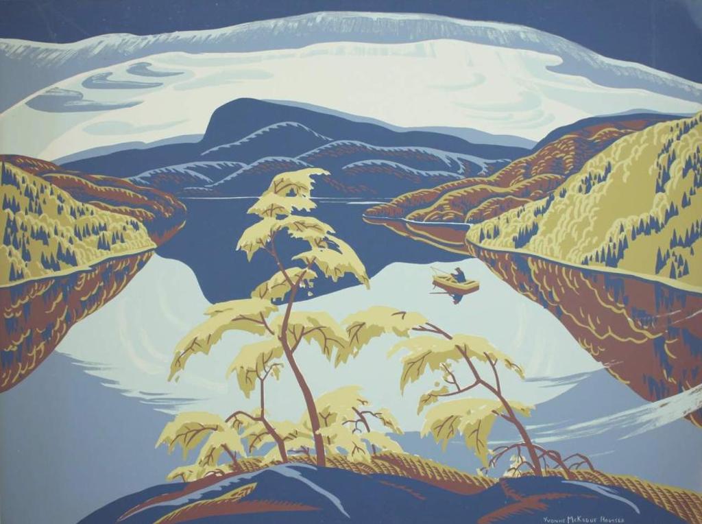 Yvonne Mckague Housser (1897-1996) - Evening Nipigon River