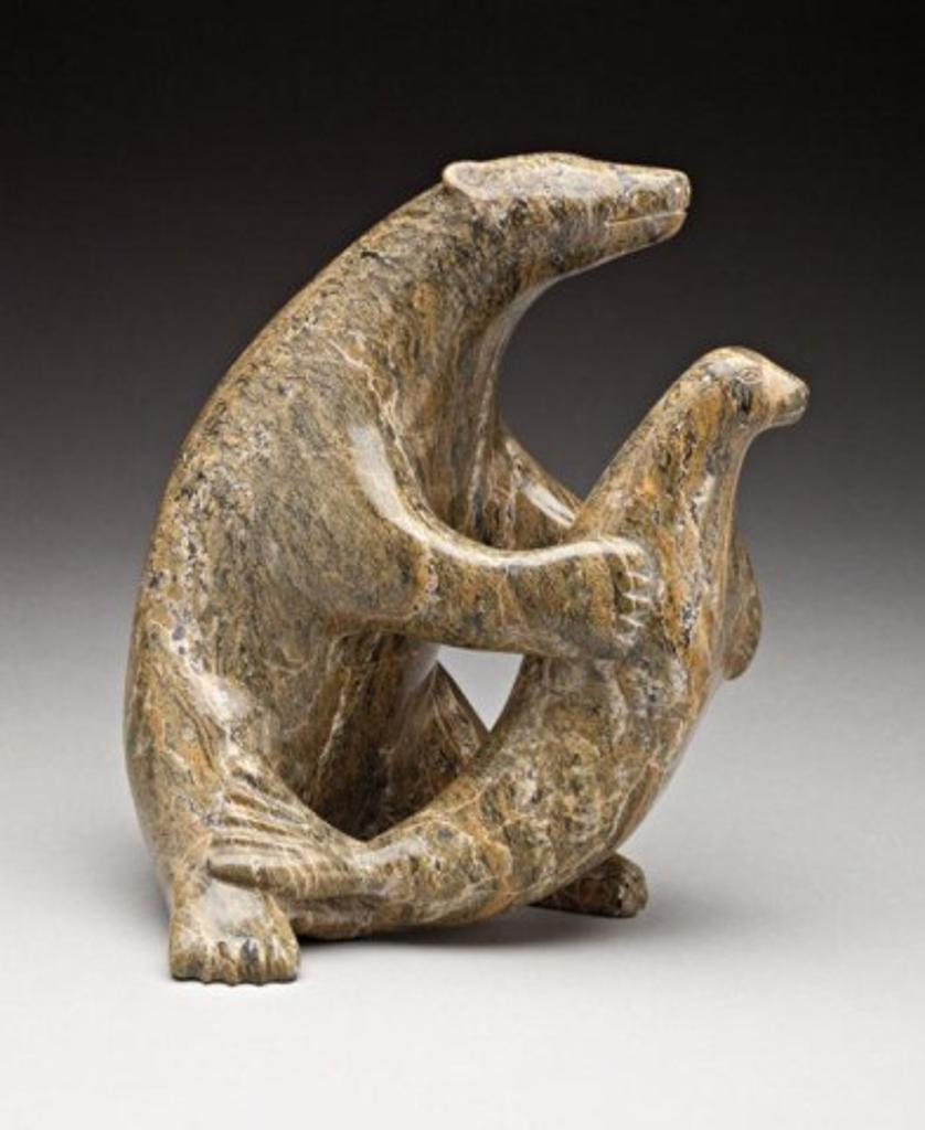 Abraham Etungat (1911-1999) - Bear and seal, ca. mid-1980s