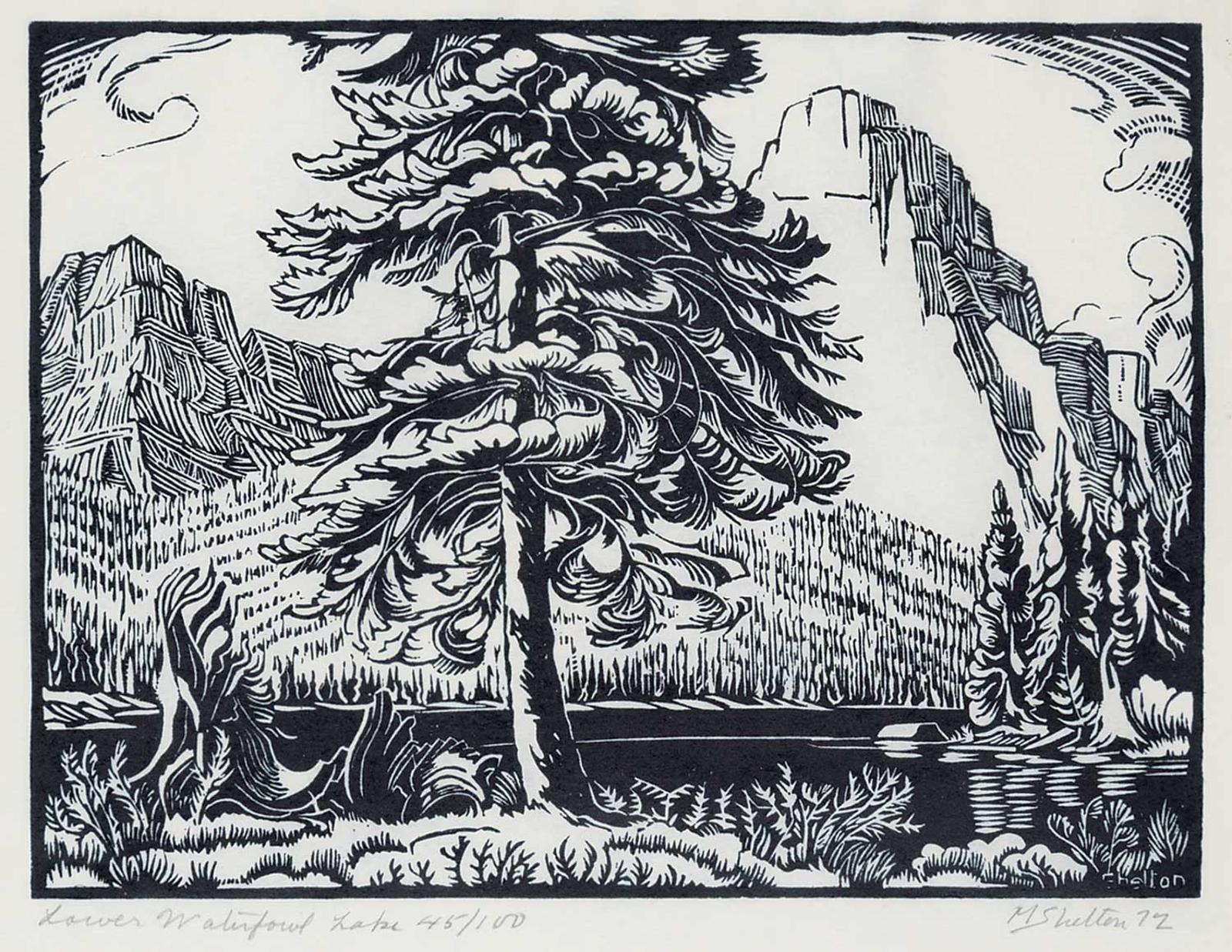 Margaret Dorothy Shelton (1915-1984) - Lower Waterfowl Lake  #45/100