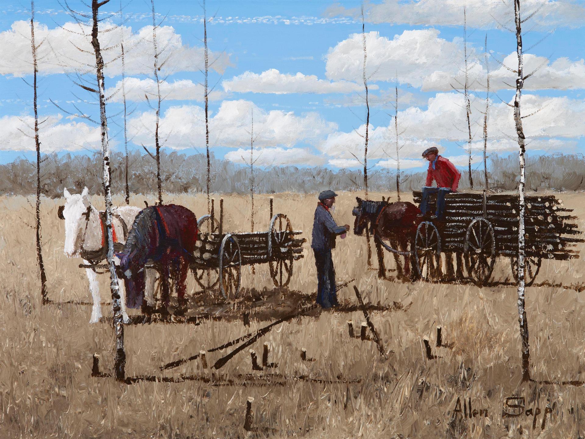 Allen Fredrick Sapp (1929-2015) - Stopping to have a smoke