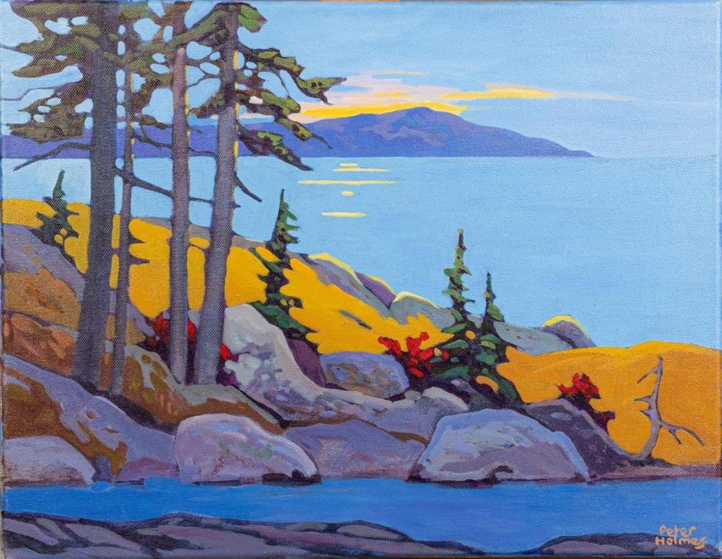 Peter Holmes (1943-2021) - Evening Glow - Gulf Islands