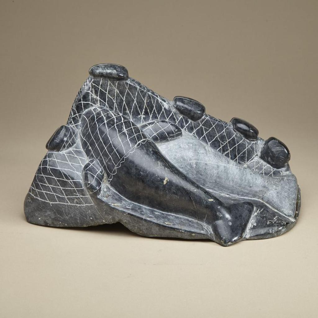 Davidialuk Alasua Amittu (1910-1976) - Whale Caught In A Net