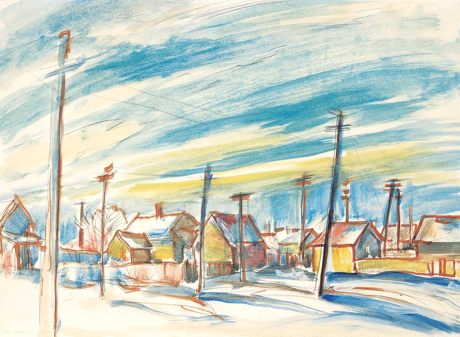 Bartley Robilliard Bart Pragnell (1907-1966) - Below Zero, Moose Jaw, Sask.