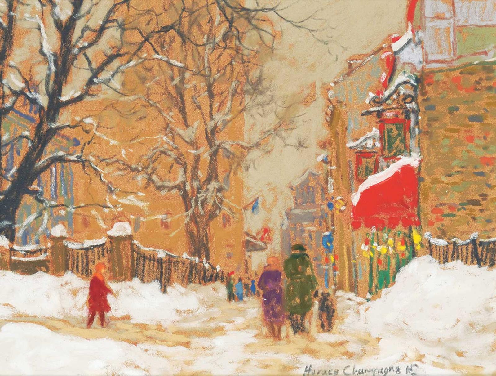 Horace Champagne (1937) - Restaurant le Relais, Old Quebec City