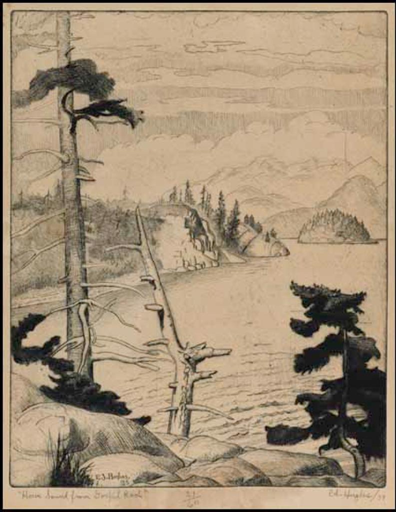 Edward John (E. J.) Hughes (1913-2007) - Howe Sound from Gospel Rock