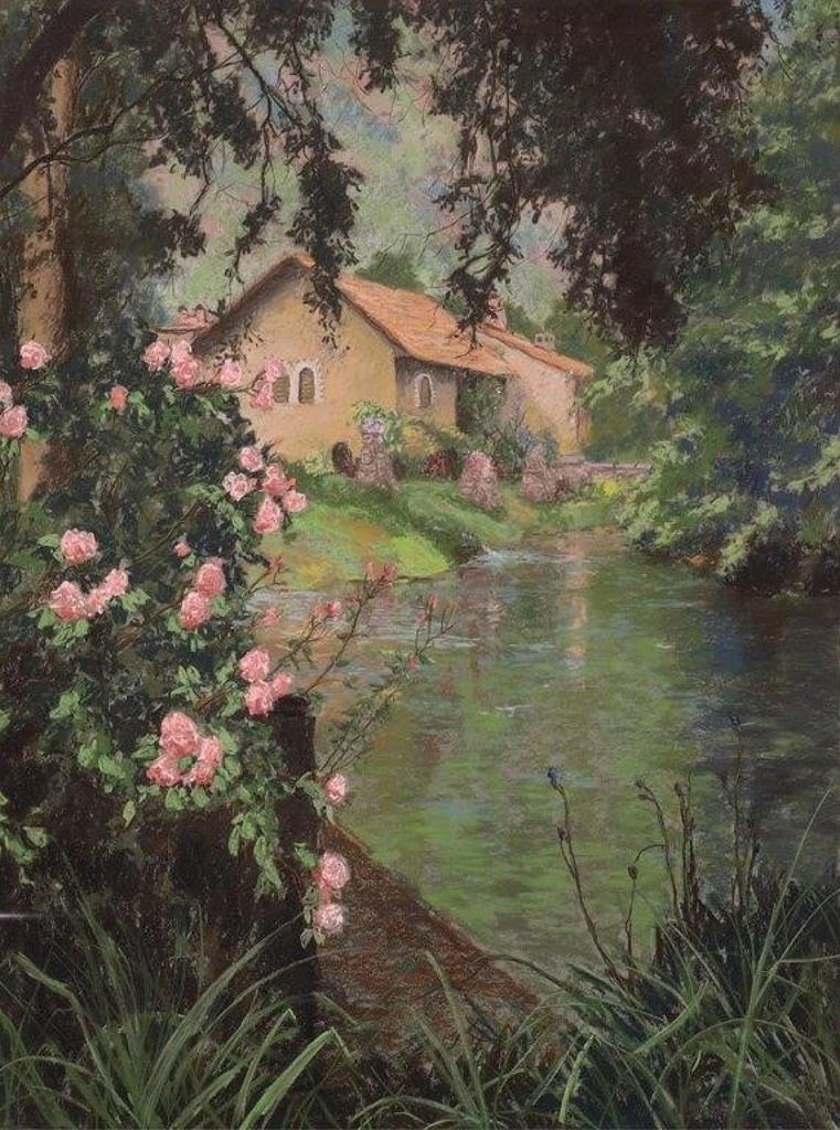Horace Champagne (1937) - The Old City Hall (Ninfa, City Of Dreams, Italy); 1988