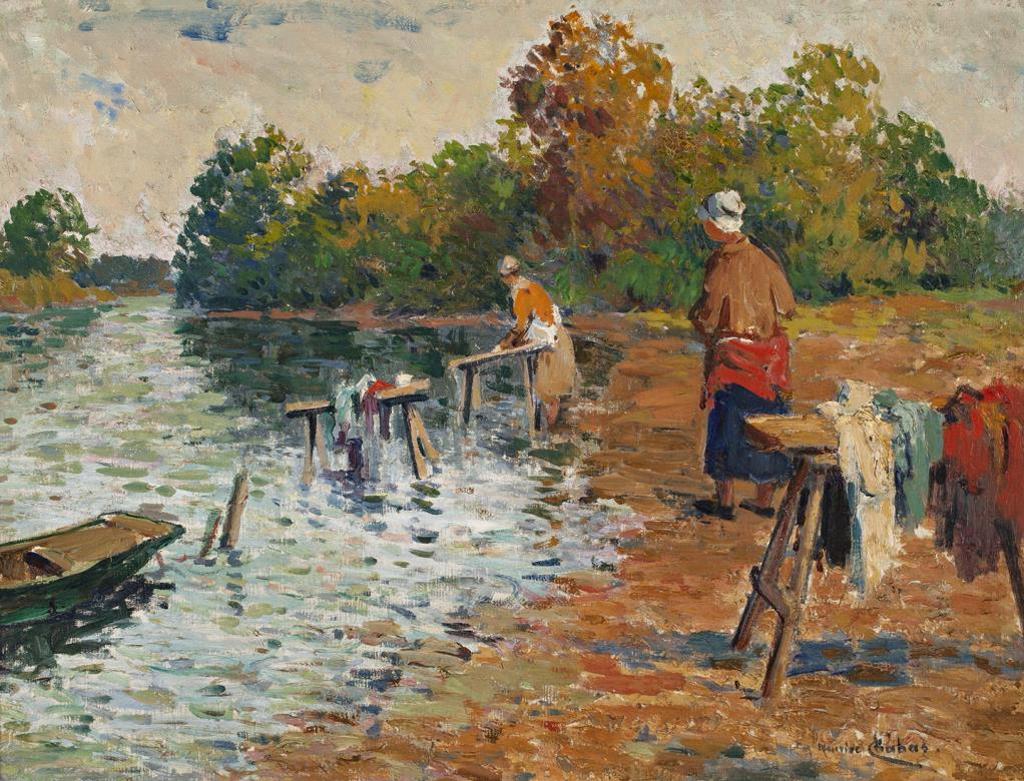 Maurice Chabas (1862-1947) - The Washer Woman