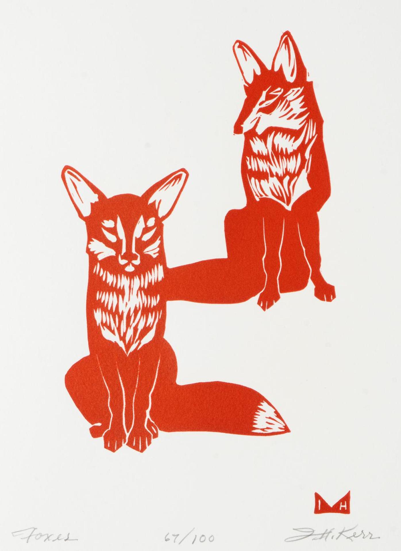 Illingworth Holey (Buck) Kerr (1905-1989) - Foxes