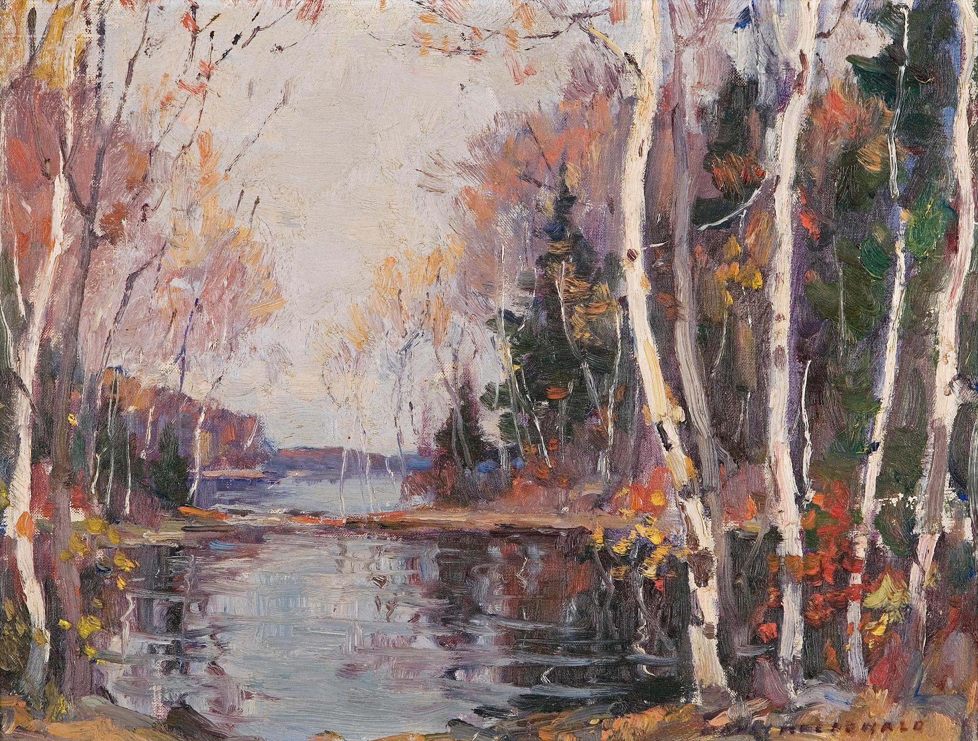 Manly Edward MacDonald (1889-1971) - Tree Lined Pool