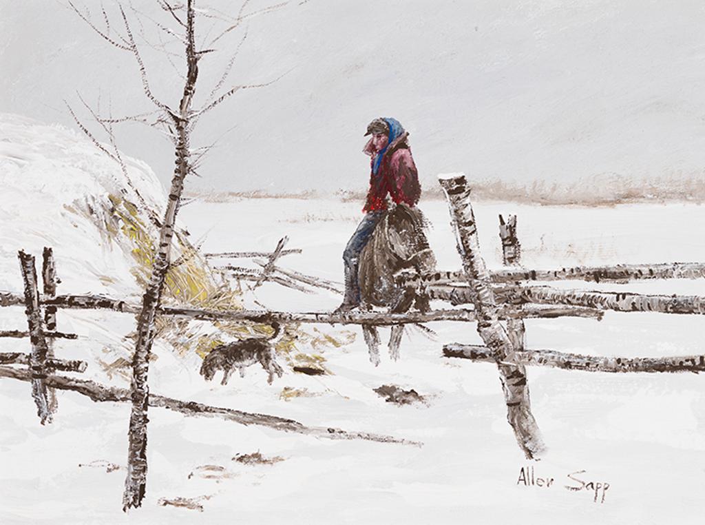 Allen Fredrick Sapp (1929-2015) - Horses Broke the Fence