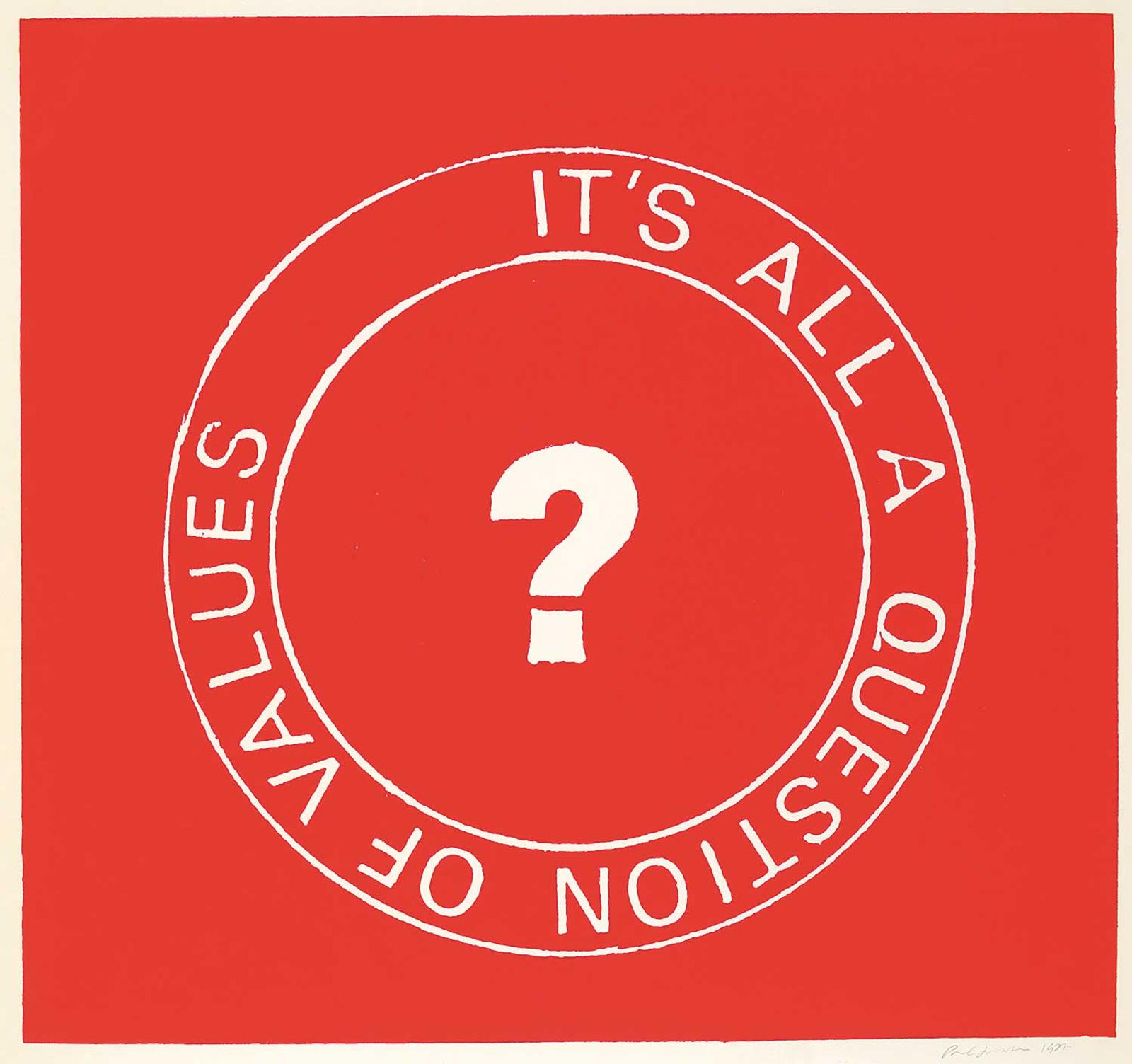 Paul Woodrow - It's All a Question of Values