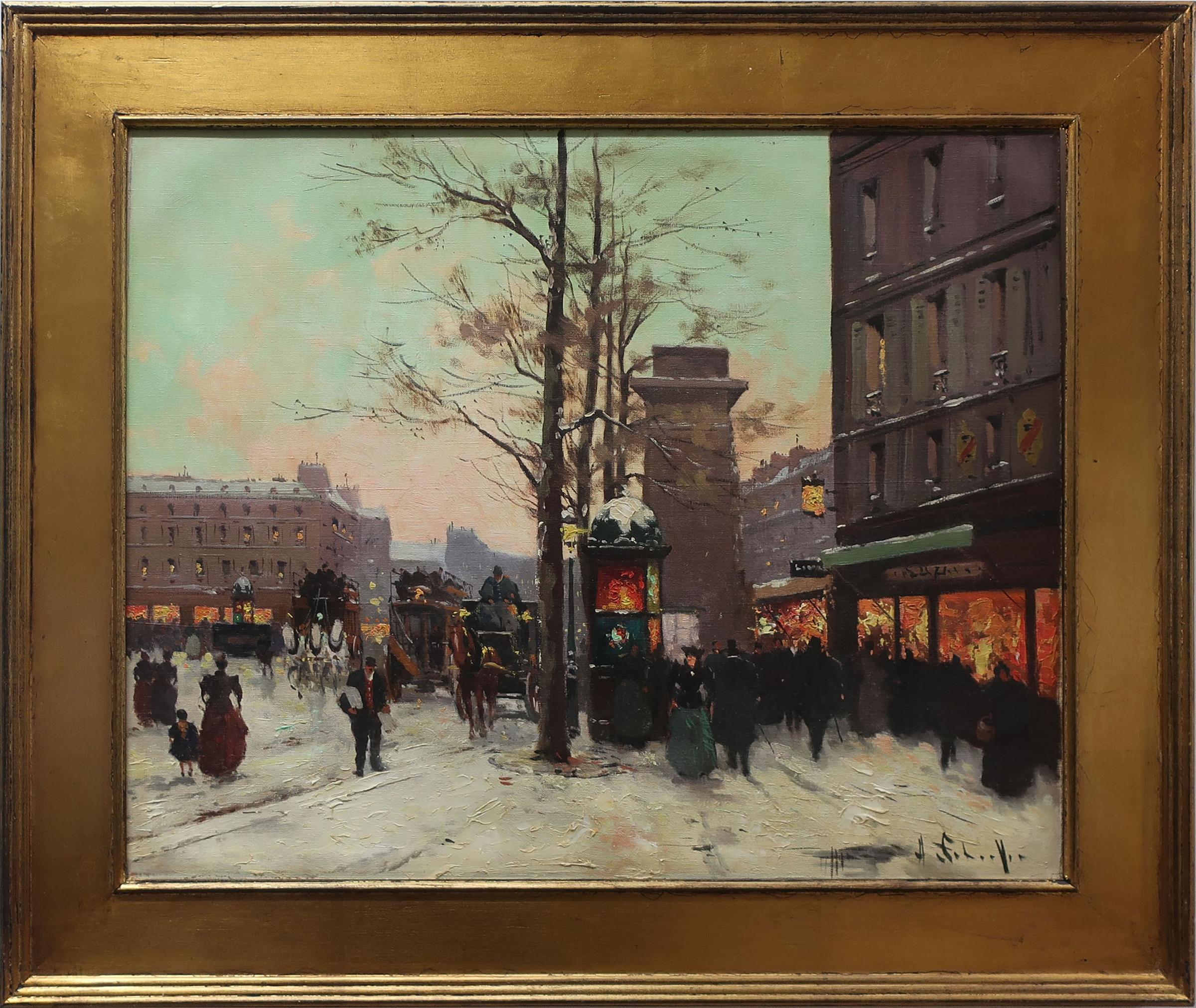 Henri Alexis Schaeffer (1900-1975) - Paris Street Scene
