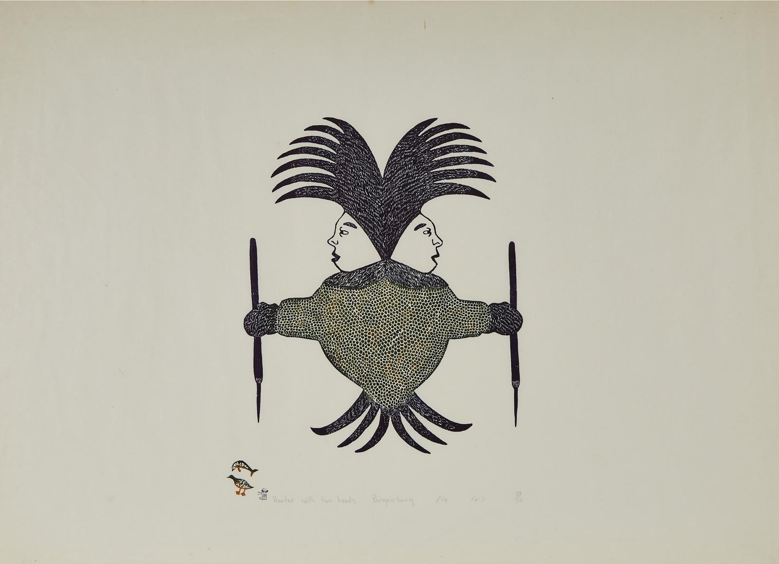 Lipa Lypa Pitsiulak (1943-2010) - Hunter With Two Heads