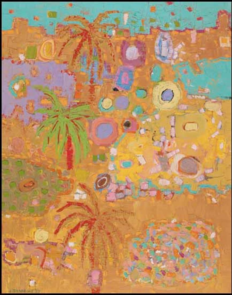 Jack Leaonard Shadbolt (1909-1998) - Red Palms (Landscape With Turquoise Sea and Red Palms)