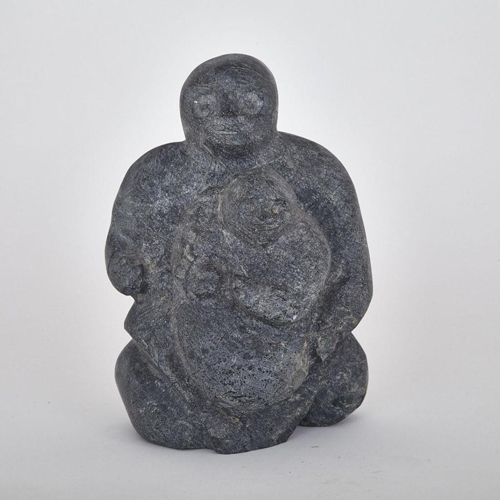 Tuna Iquliq (1935-2015) - Mother Holding Child In Her Lap