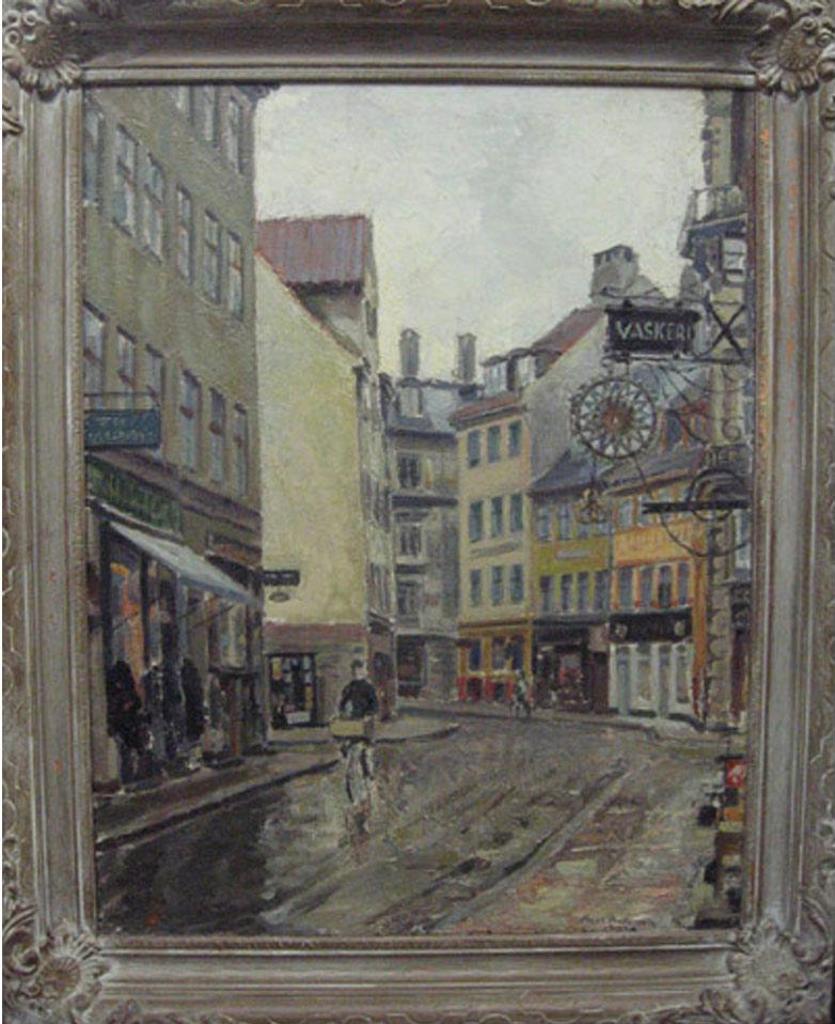 Axel Andersen - Street Scene (After The Rain)