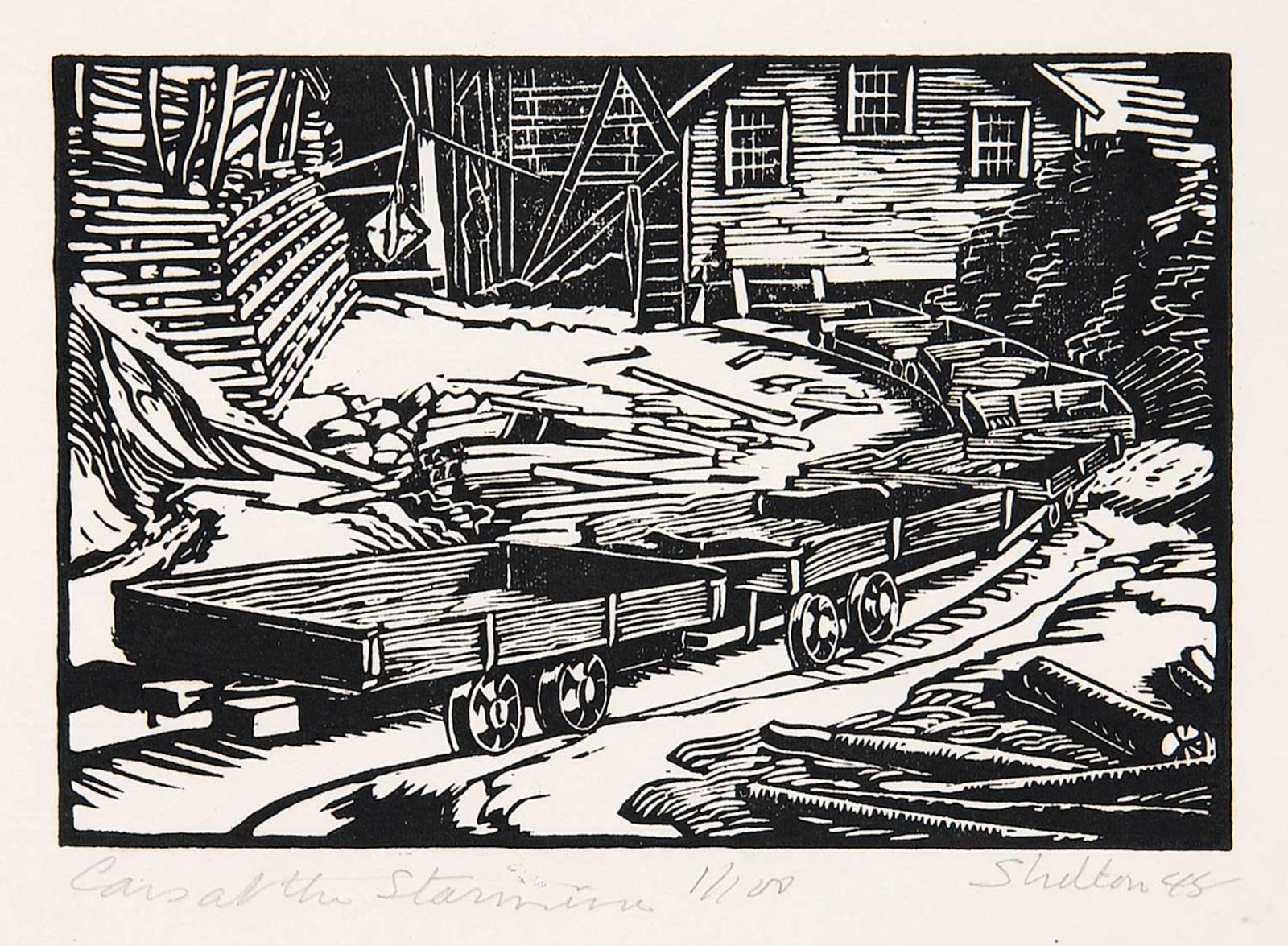 Margaret Dorothy Shelton (1915-1984) - Cars at the Star Mine  #1/100