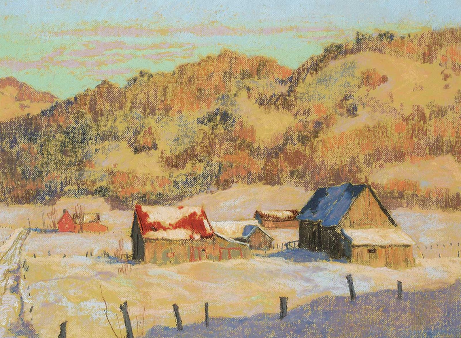 Horace Champagne (1937) - January Evening Near Ripon, Quebec