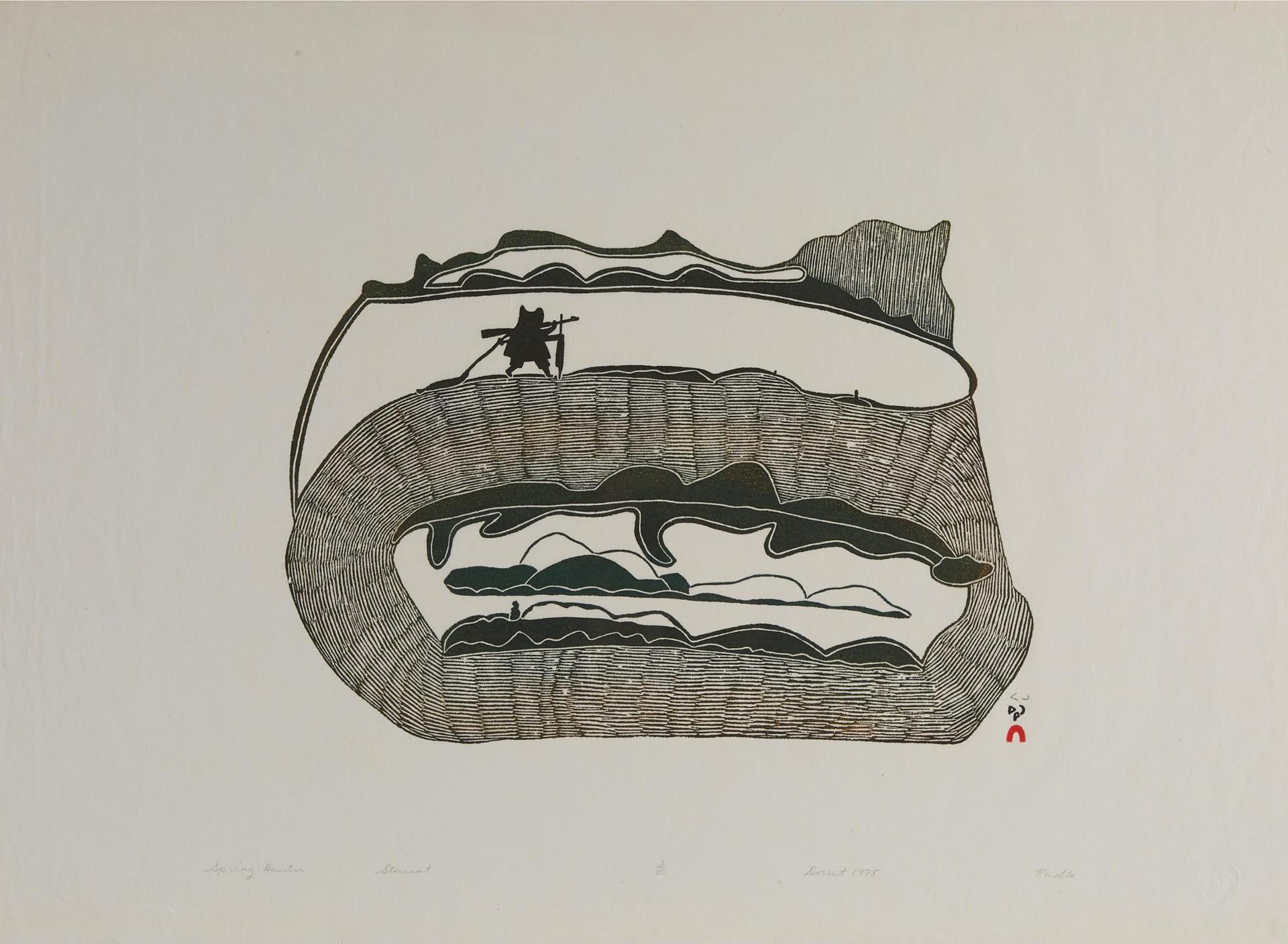 Pudlo Pudlat (1916-1992) - Spring Hunter