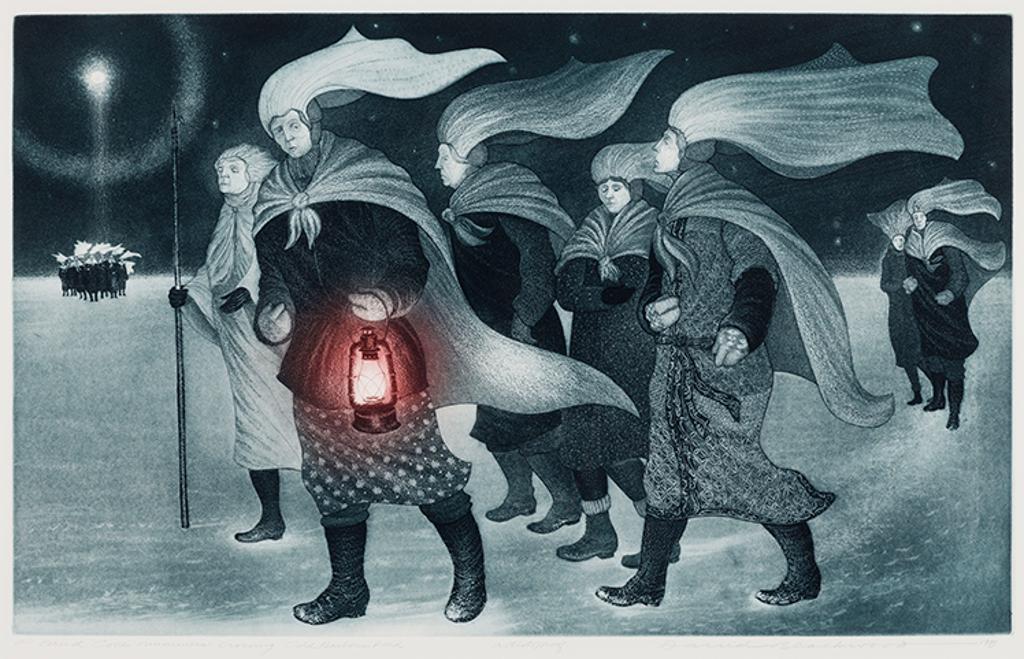 David Lloyd Blackwood (1941-2022) - Pound Cove Mummers Crossing Cold Harbour Pond