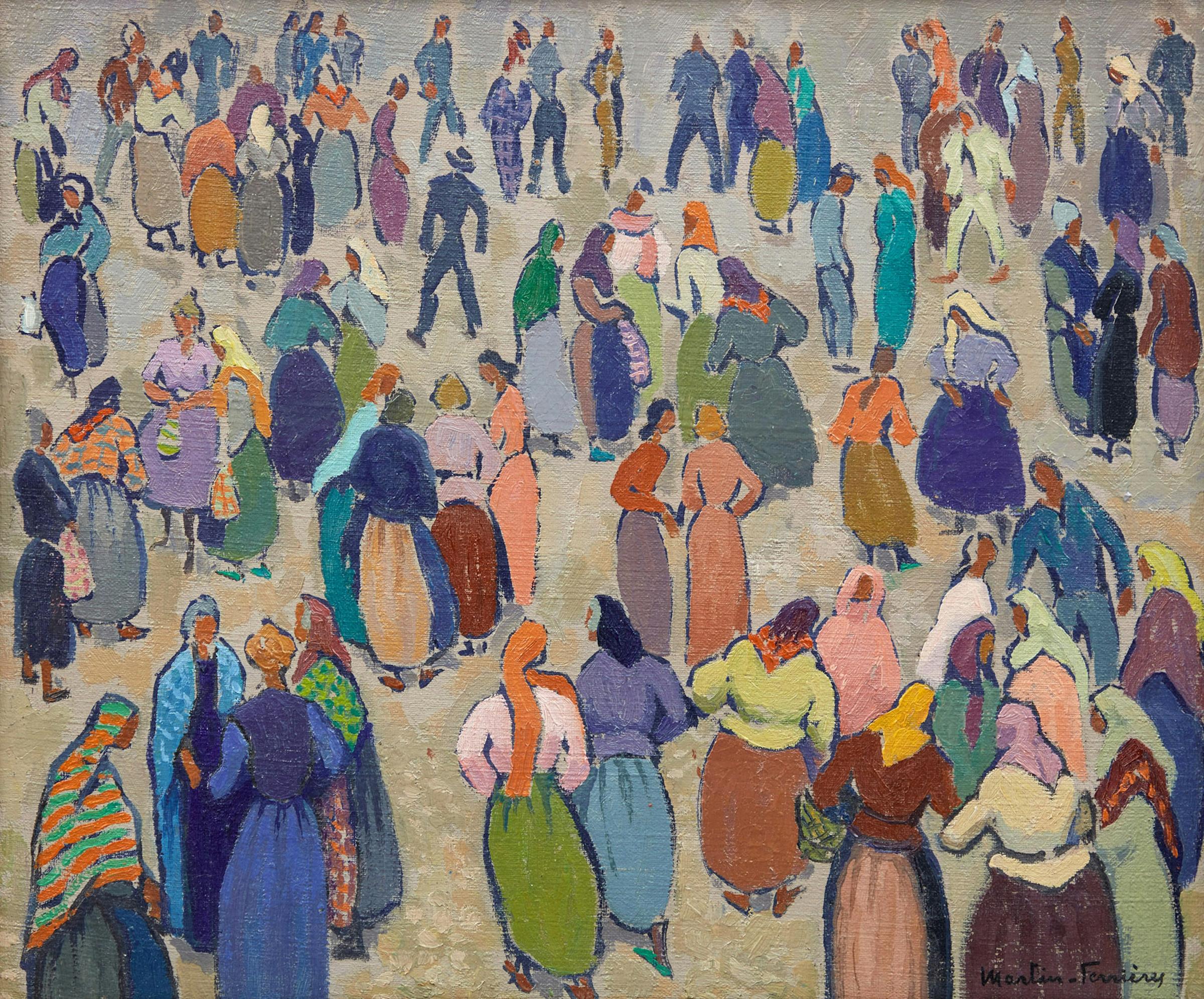 Jacques Martin-Ferrières (1891-1972) - Market Scene