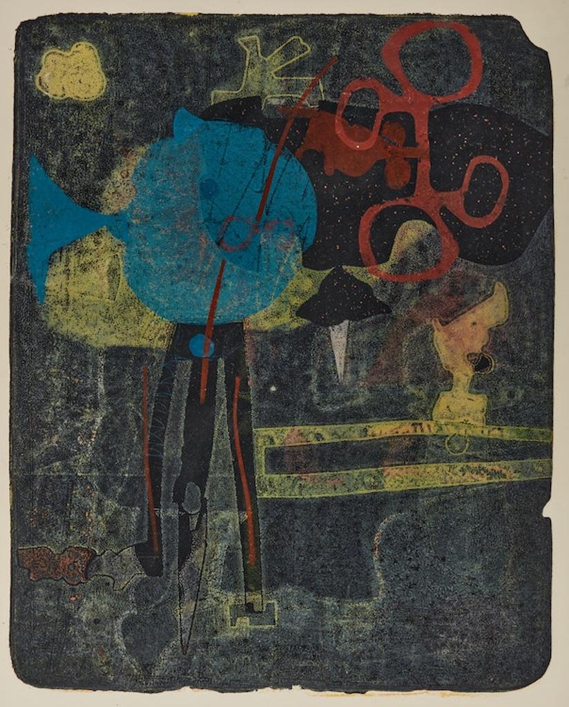 Harold Barling Town (1924-1990) - Untitled (Blue Fish)