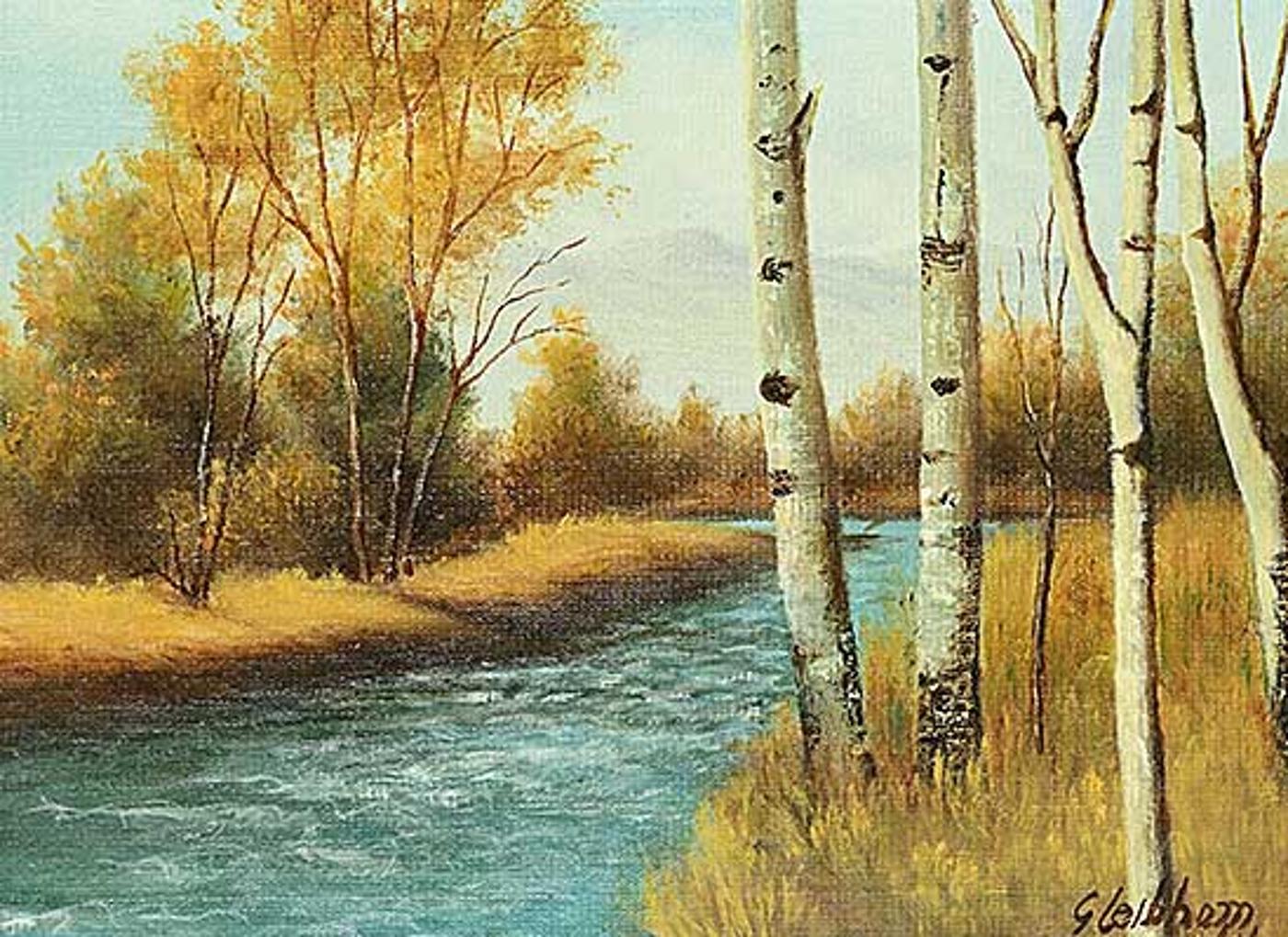 George Leibham - Untitled - River through the Trees