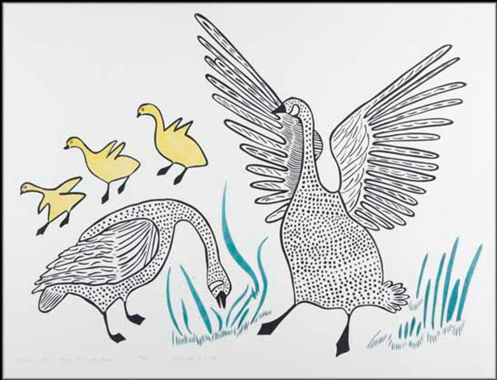 Agnes Nanogak (1925-2001) - Brace of Canada Geese