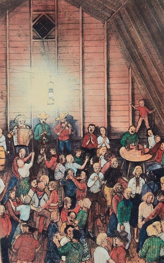 William Kurelek (1927-1977) - The Barn Dance