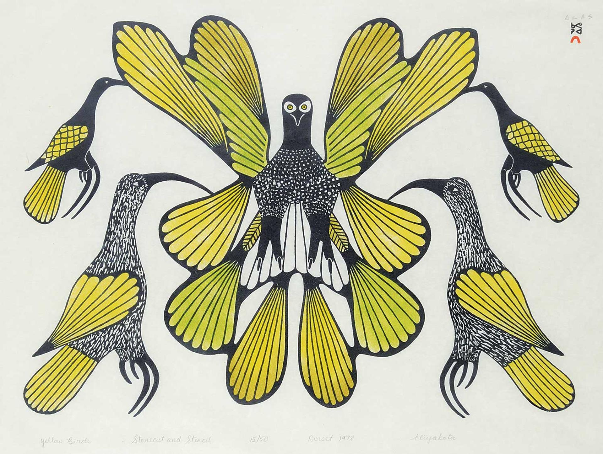 Eliyakota Samualie (1939-1987) - Yellow Birds #15/50