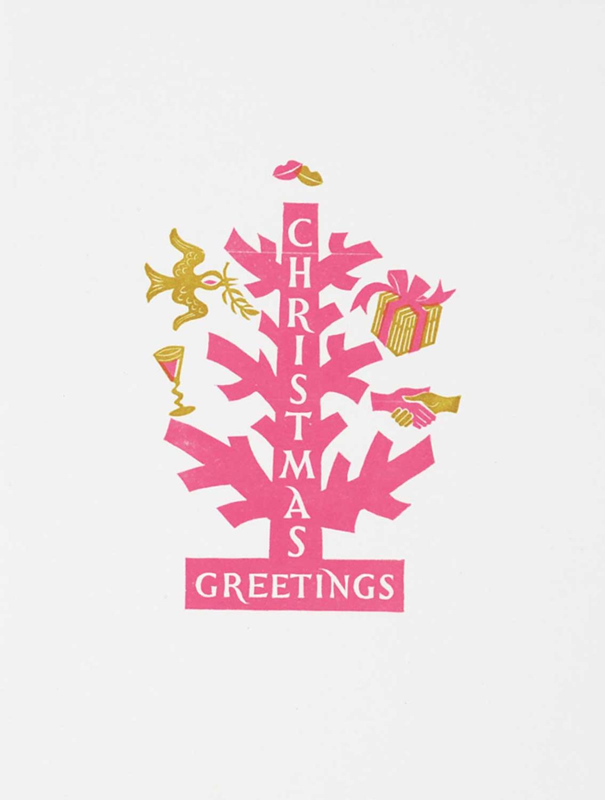 Alistair Macready Bell (1913-1997) - Untitled - Christmas Greetings with Symbols