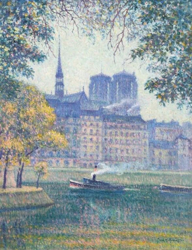 Franklin Milton Armington (1876-1941) - Quai Aux Fleurs, Paris; 1933