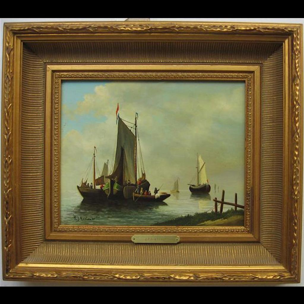 P.J.A. Van Lendt - Dutch Port Scenes