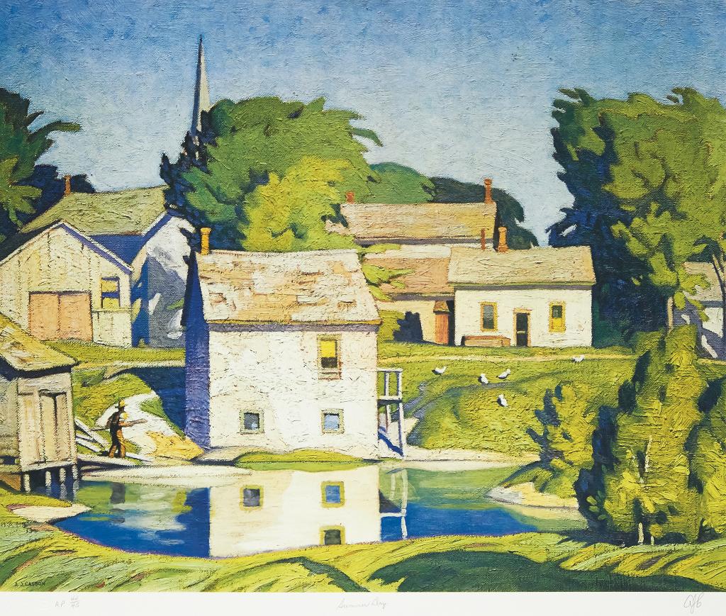 Alfred Joseph (A.J.) Casson (1898-1992) - Grey Day; Sun After Rain; Summer Day