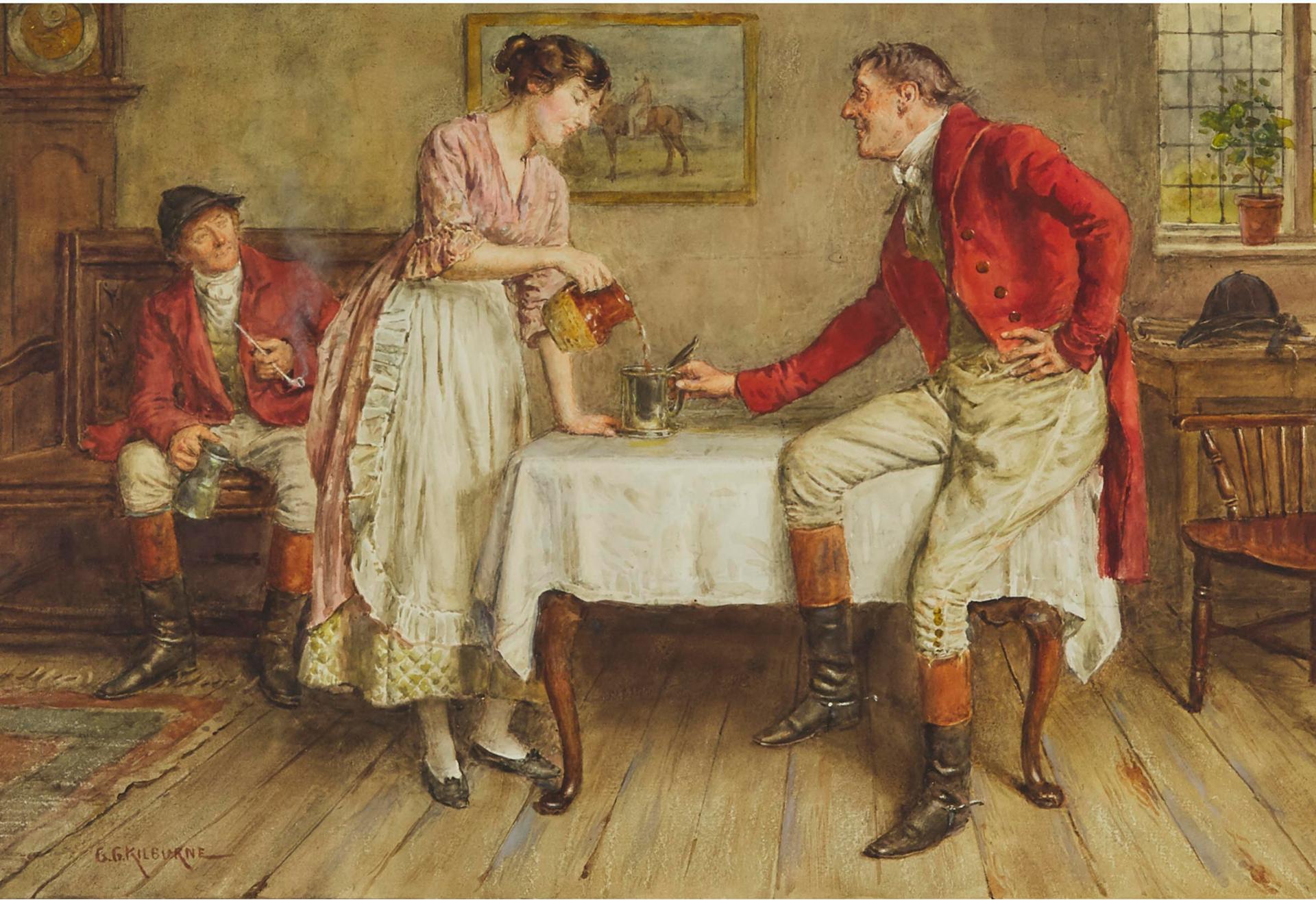 George Goodwin Kilburne (1839-1924) - The Squire's Tankard