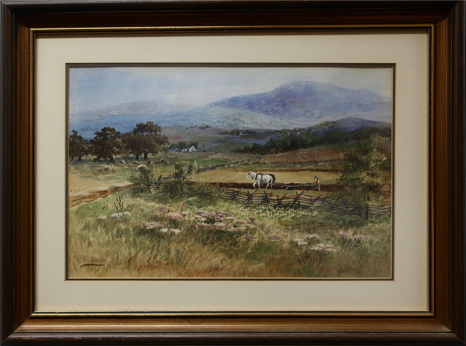 Thomas Harrison (T.H.) Wilkinson (1847-1929) - Untitled (Ploughing The Field)