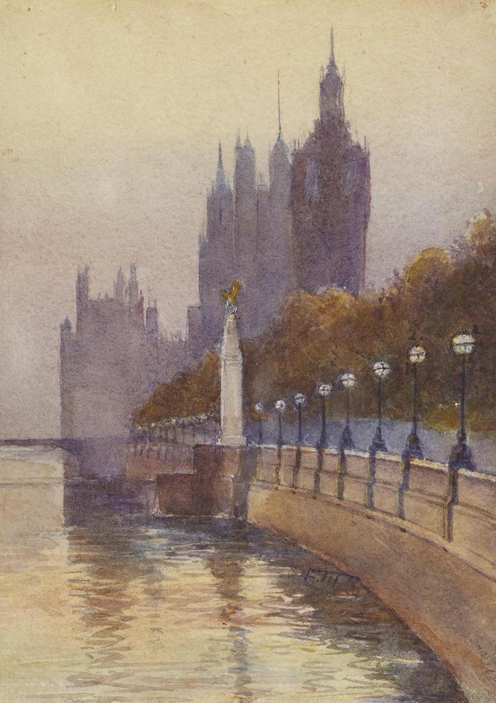 Frederic Martlett Bell-Smith (1846-1923) - Riverside Path At Dusk
