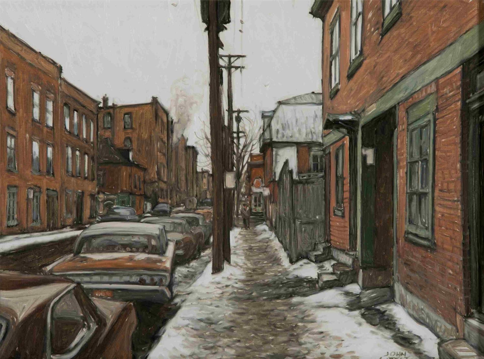 John Geoffrey Caruthers Little (1928-2024) - Rue Panet d'autrefois vers Lafontaine