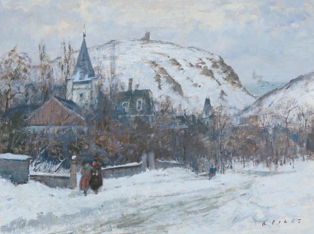 Robert Wakeham Pilot (1898-1967) - Village in The Snow
