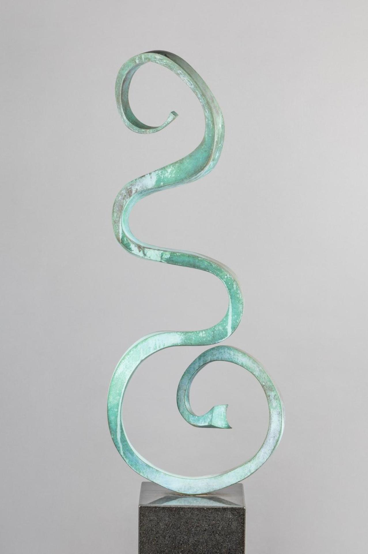 Ronald Klein - bronze sculpture on marble base