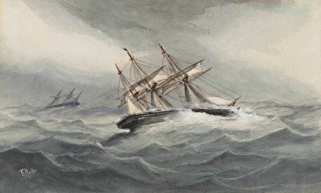 Richmond Markes (1890-1920) - Off Newquay, pair of watercolours