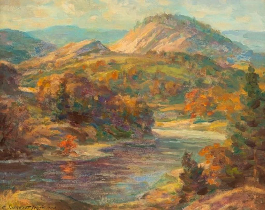 Adam Sherriff Scott (1887-1980) - Jacques Cartier River at Tewkesbury