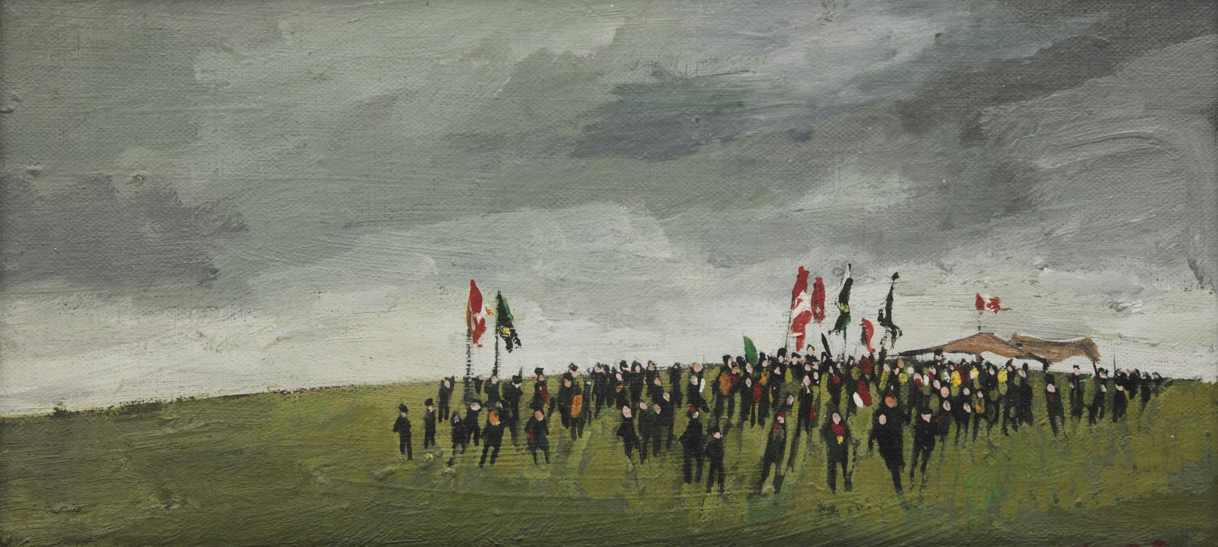 Molly Joan Lamb Bobak (1922-2014) - Scouts at Woolastook 2